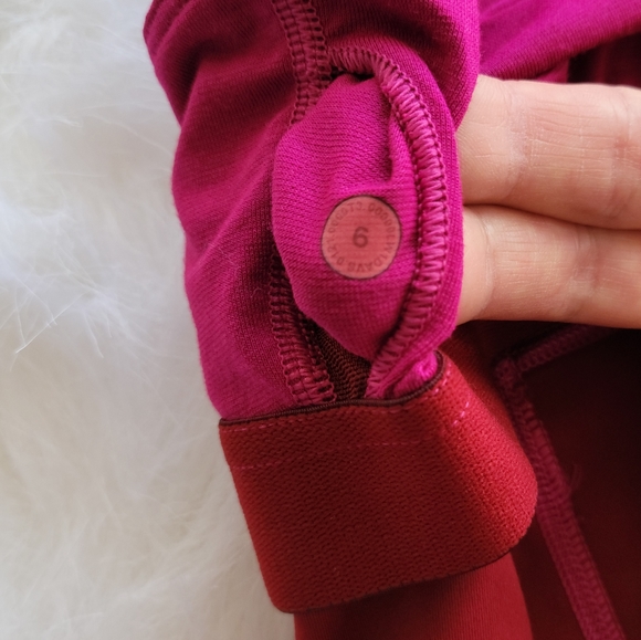 Lululemon Key To Balance Nulu High Neck Red Tank Top Size 6 - Picture 8 of 11